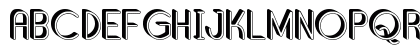 Shadded South Regular Uppercase Preview