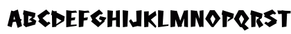 Sinkhole Regular Uppercase Preview