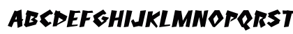 Sinkhole Italic Uppercase Preview