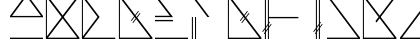Skramline Regular Uppercase Preview