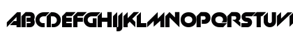 Slant Regular Uppercase Preview