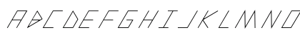 slanted ITALIC shift Regular Preview
