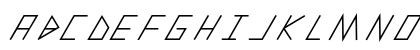 slanted ITALIC shift Bold Preview