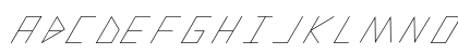 slanted ITALIC shift Light Preview