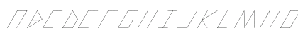 slanted ITALIC shift Thin Preview