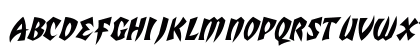 SlavonicSSK Italic Uppercase Preview
