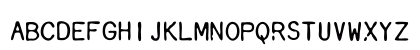 Smith-Corona EC1100 Mini Gothic Regular Uppercase Preview