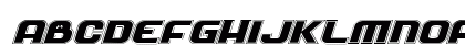 Soldier Academy Expanded Italic Expanded Italic Uppercase Preview