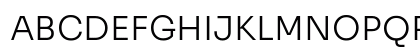 Sora Light Regular Uppercase Preview