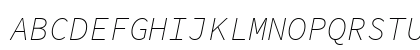 Source Code Pro ExtraLight Italic Preview
