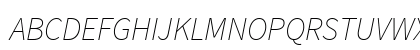 Source Sans Pro ExtraLight Italic Uppercase Preview