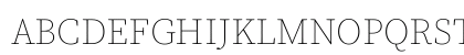 Source Serif Pro ExtraLight Regular Uppercase Preview