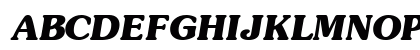 SouvenirBlackSSK Italic Uppercase Preview