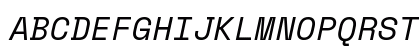 SpaceMono Nerd Font Italic Preview