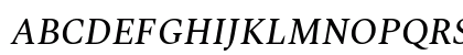 Spectral SC Medium Italic Uppercase Preview