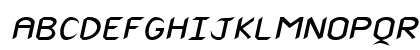 Spike-Extended Italic Uppercase Preview