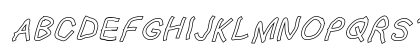 Squared Hand OblOl Uppercase Preview
