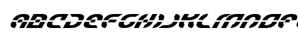 Starfighter Bold Super-Italic Bold Italic Uppercase Preview