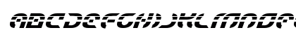 Starfighter Laser Italic Uppercase Preview