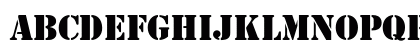 Stencil Regular Uppercase Preview