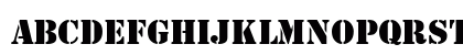 Stencil Regular Uppercase Preview