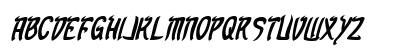 Taibaijan Bold Italic Uppercase Preview