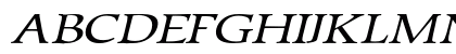 Talimino Expanded Italic Uppercase Preview