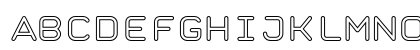 Taurus Mono Outline Regular Uppercase Preview