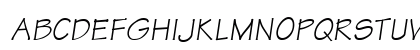 Technical Italic Uppercase Preview