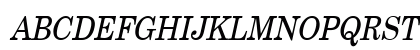 New Boston Condensed Italic Uppercase Preview