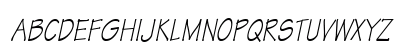 Techno-Condensed Italic Uppercase Preview