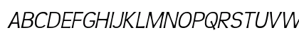 Teen Light Italic Uppercase Preview