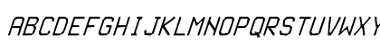 TerminessTTF NF Italic Uppercase Preview