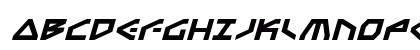 Terra Firma Expanded Italic Expanded Italic Uppercase Preview