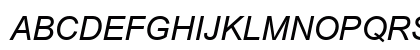 Arial HU Italic Uppercase Preview