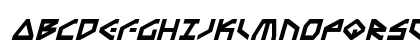 Terra Firma Italic Uppercase Preview