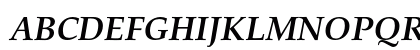 TeX Gyre Pagella Bold Italic Uppercase Preview