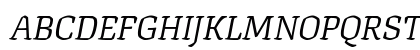 Texturina Light Italic Uppercase Preview