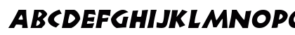 Newell kursiv Uppercase Preview