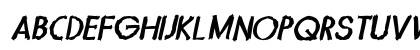 The Creeps Bold Italic Uppercase Preview