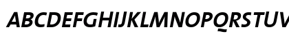 The Sans Bold- Bold Italic Uppercase Preview