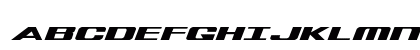 Tigershark Expanded Italic Expanded Italic Uppercase Preview