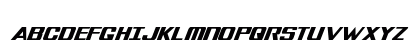 Tigershark Extra-Condensed Italic Uppercase Preview