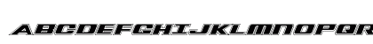 Tigershark Pro Italic Uppercase Preview