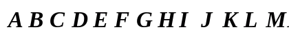 Tinos NF Bold Italic Uppercase Preview