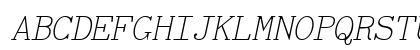 TiredOfCourierThin Italic Uppercase Preview