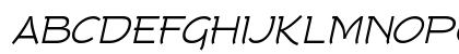 Tork Italic Uppercase Preview