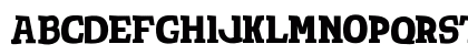 TotShriftBold Bold Uppercase Preview
