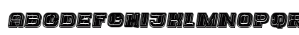 Trader College Filled Italic Uppercase Preview