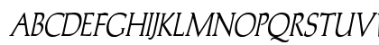 Trajans-Caps-Condensed Bold Italic Uppercase Preview